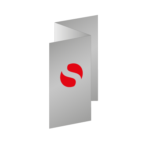 Faltblatt Zickzackfalz 6-Seiter | DIN A4 hoch | beidseitig bedruckt