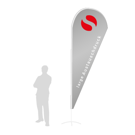 Beachflag Drop Austauschdruck | Large (350 cm) | einseitig bedruckt
