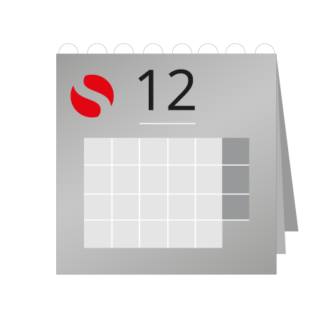 12 Blatt Wandkalender mit Deckblatt