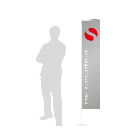 Beachflag Rechteck Austauschdruck | Small (200 cm) | einseitig bedruckt