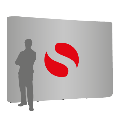 Pop-Up Faltwand | 4 x 3 Felder gerade | einseitig bedruckt